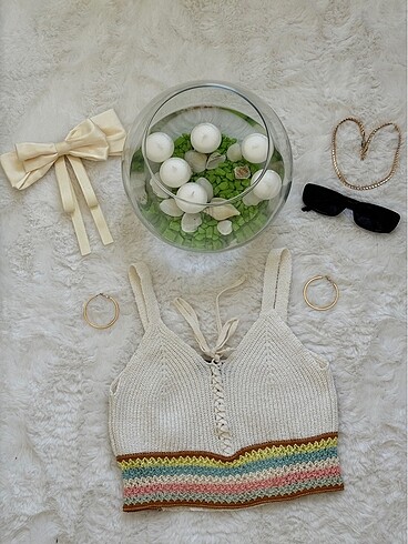 Örme crop top