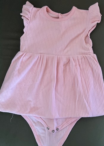 Kız Çocuk Pembe Pilili Kolsuz Elbise