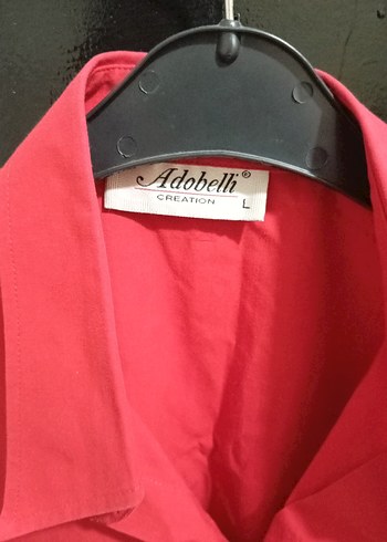 Renkli Baskılı Kısa Kollu Kırmızı Erkek Gömlek - Görsel 3