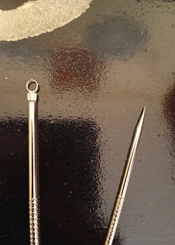 Gri Renkli Manikür ve Pedikür Aletleri sivilce çubuğu - Görsel 5