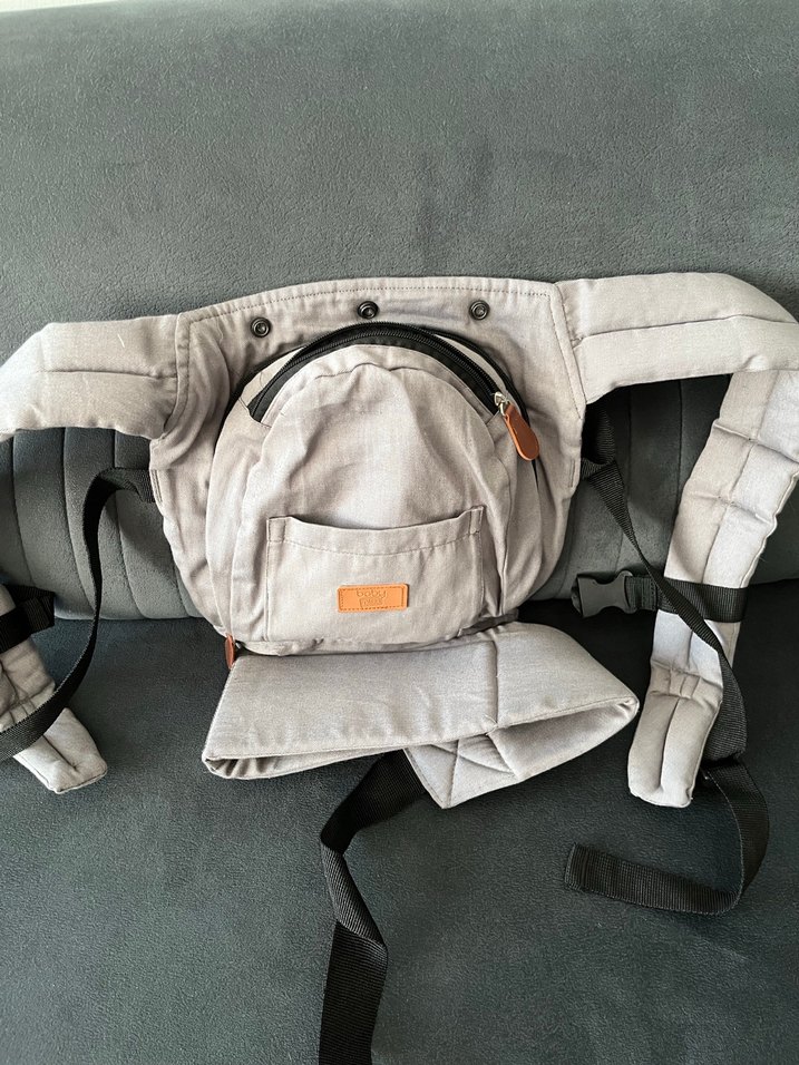 Gri Bebek Taşıyıcı Kanguru - Görsel 2