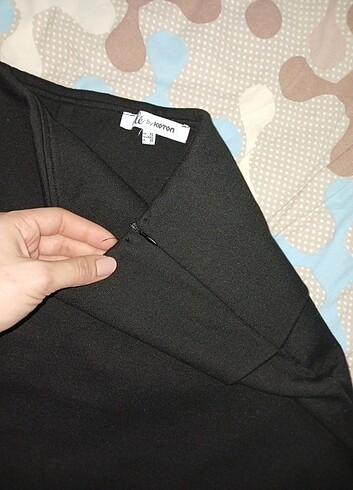 s Beden siyah Renk Siyah mini beli detaylı koton etek