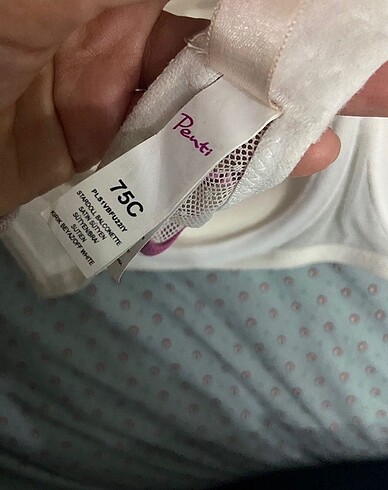 m Beden beyaz Renk Penti çiçekli sütyen