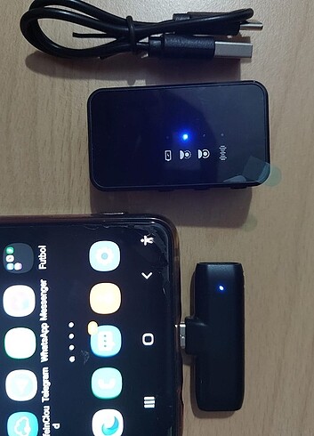 Kablosuz yaka mikrofonu Cep Telefonu Uyumlu 