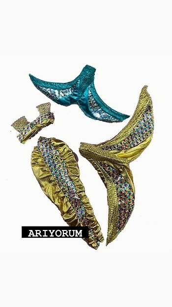 ARIYORUM/ Jewel hair mermaid kuyruk ve kıyafetleri