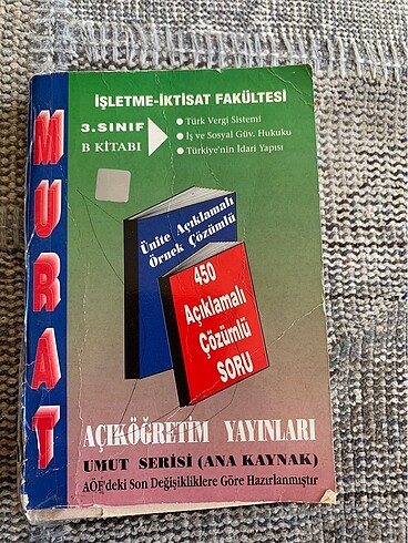 Açıköğretim yayınları, işletme iktisat