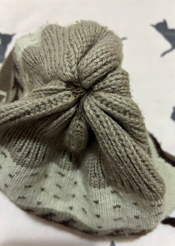 Püsküllü Bağcıklı Kahverengi Bere - Görsel 5