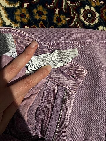 34 Beden Pull and bear lila pantolon