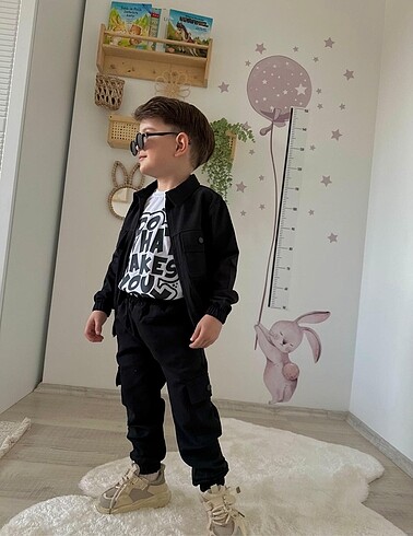 Siyah ceketli 3 lü takım