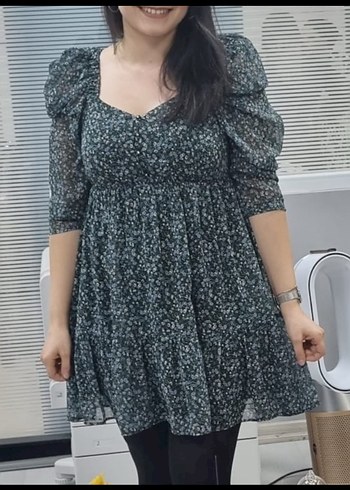 Zara Çiçek desenli elbise