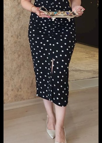 Zara Puantiyeli elbise