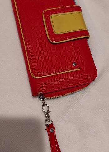 Kırmızı Deri Fermuarlı Kadın Cüzdanı - Görsel 2