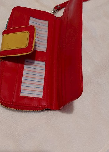 Kırmızı Deri Fermuarlı Kadın Cüzdanı - Görsel 3