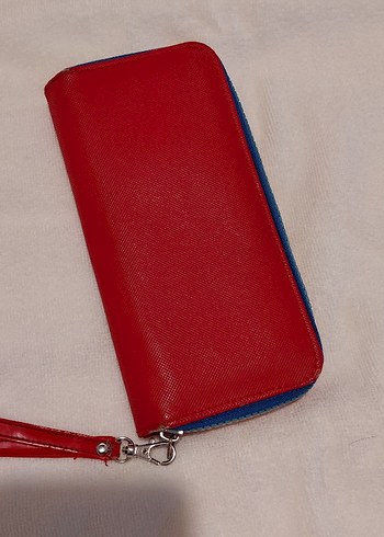 Kırmızı Deri Fermuarlı Kadın Cüzdanı - Görsel 4