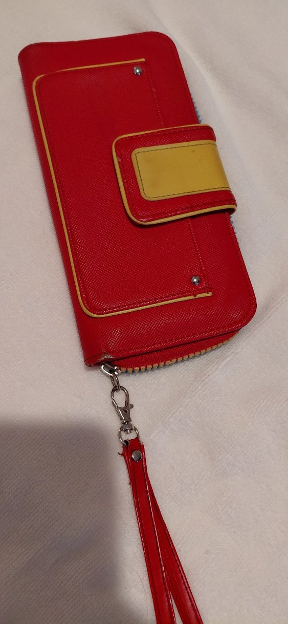 Kırmızı Deri Fermuarlı Kadın Cüzdanı - Görsel 2