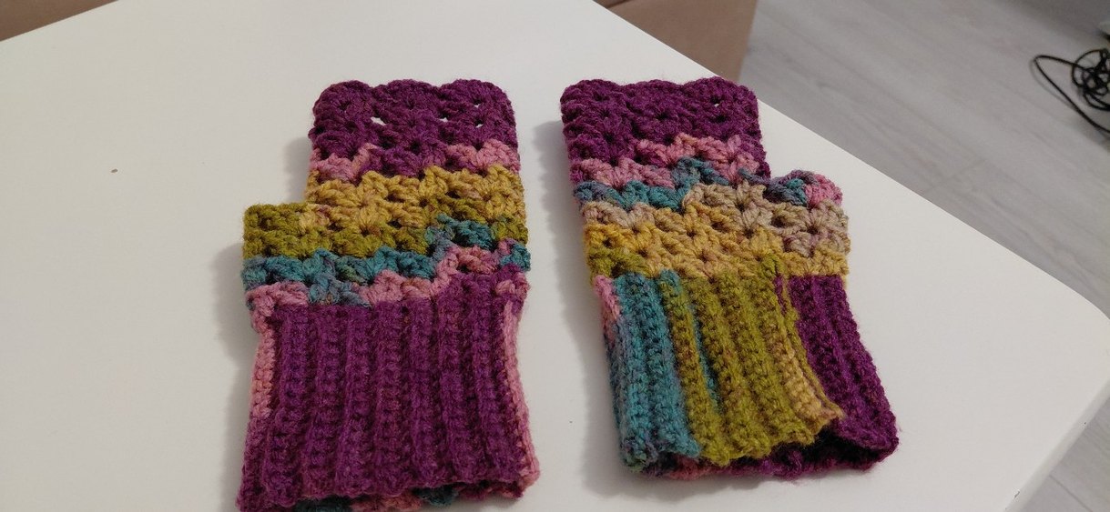 Eldiven örgü yeni, parmaksız - Görsel 2