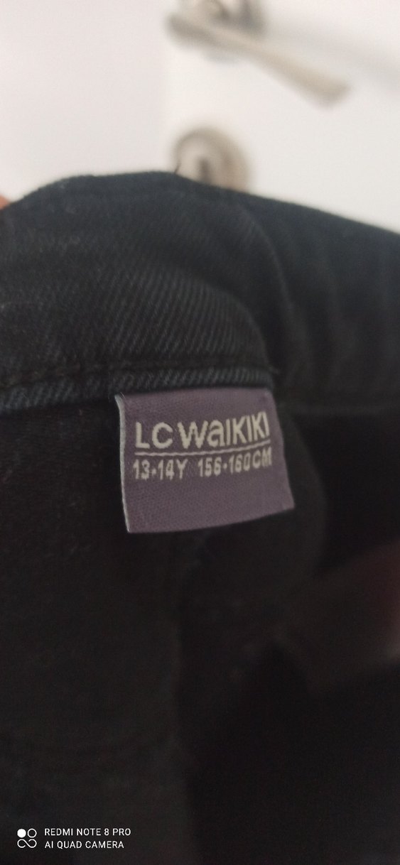 Kız çocuk 13/14 yaş okul için de uygun kot Pantolon - Görsel 3