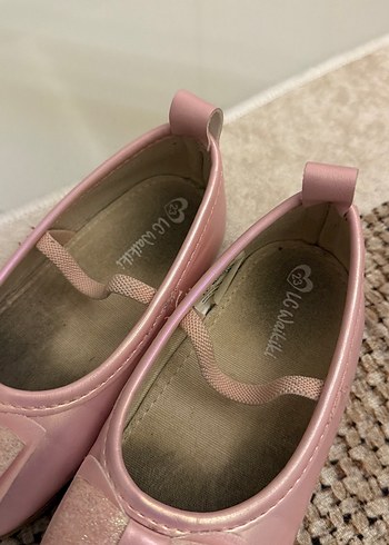 Kız Çocuk Pembe Tokalı Babet Ayakkabı - Görsel 2