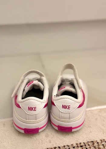 Kız Çocuk Beyaz-Pembe Cırtlı Spor Ayakkabı - Görsel 3