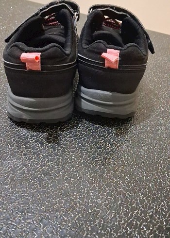 Kız Çocuk Pembe Siyah Spor Ayakkabı Velcro - Görsel 3
