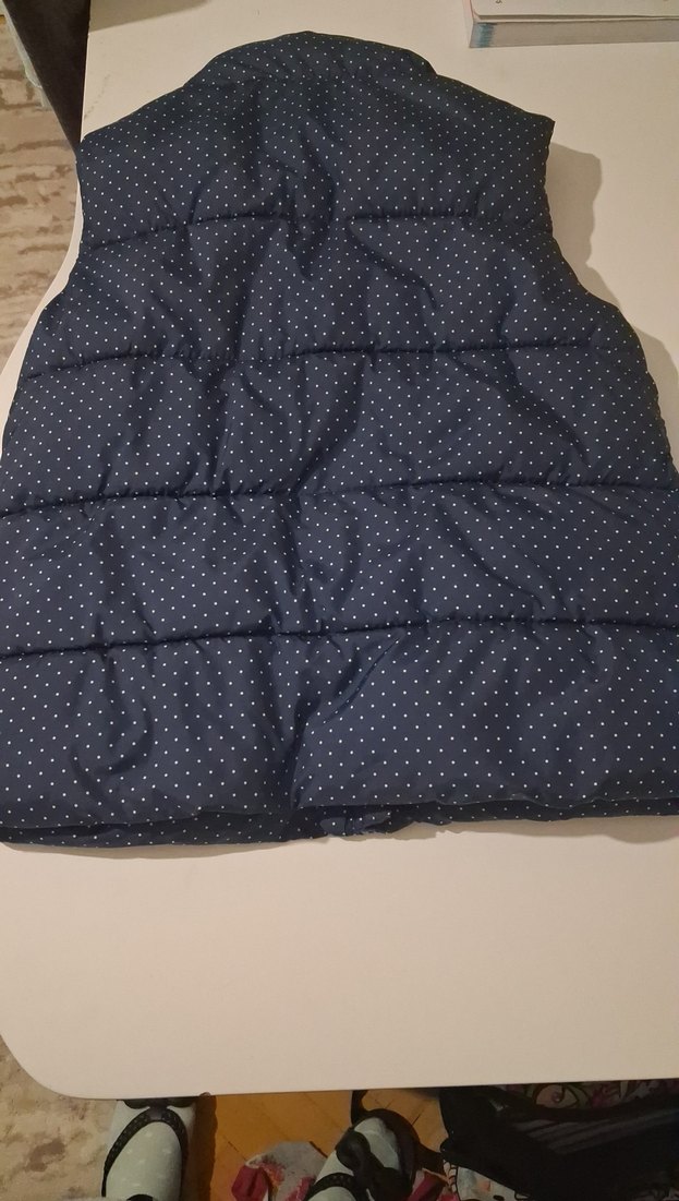 Kız Çocuk Gri Fermuarlı Yelek - Görsel 2