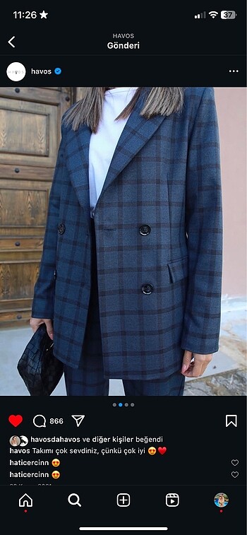 Zara Blazer takım