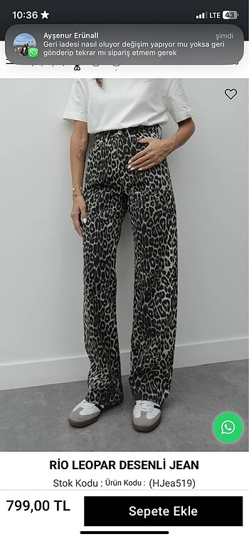 Leopar pantolon Pantolon