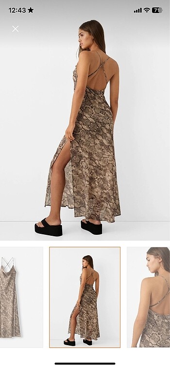 m Beden Bershka elbise