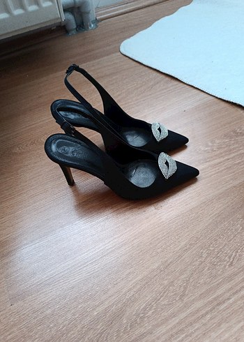 37 Beden siyah Renk Siyah Stiletto Topuklu Kadın Abiye Ayakkabı