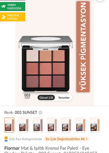 Floröar far paleti - Görsel 2