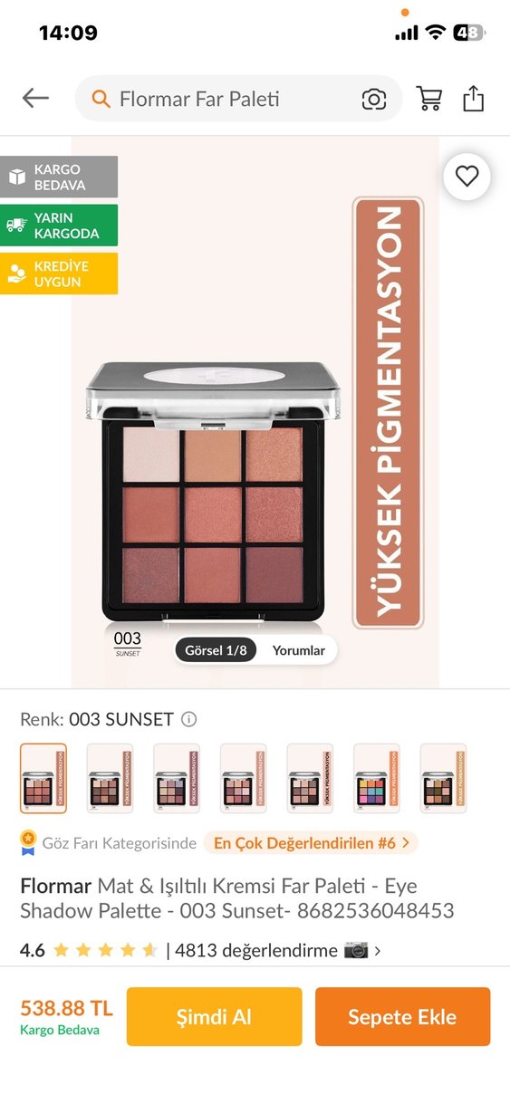 Floröar far paleti - Görsel 2