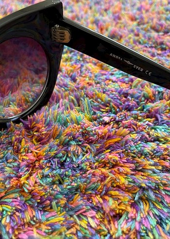 Çok Renkli Retro Kadın Güneş Gözlüğü - Görsel 6