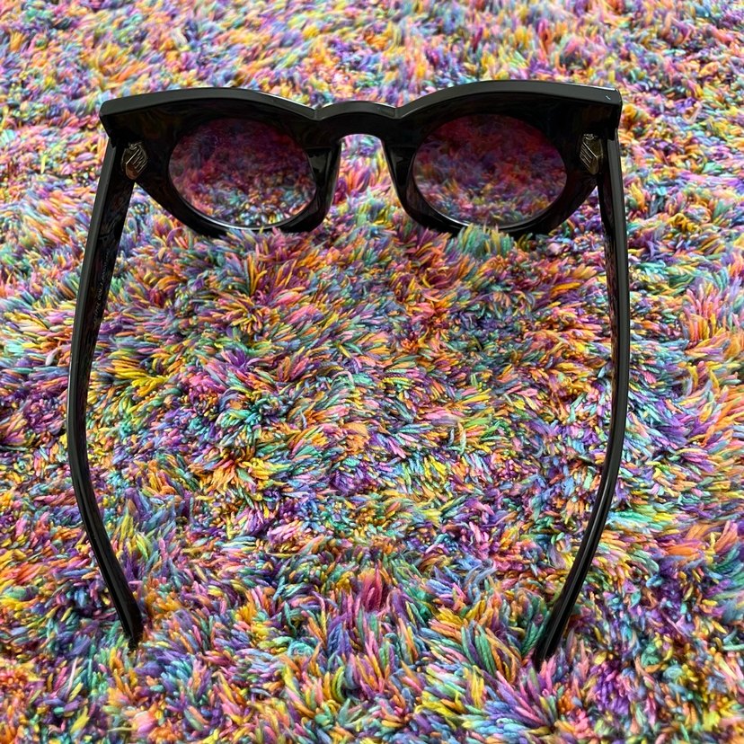 Çok Renkli Retro Kadın Güneş Gözlüğü - Görsel 5