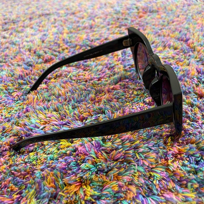 Çok Renkli Retro Kadın Güneş Gözlüğü - Görsel 4