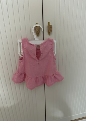 Koton Kids Kız Bebek Kolsuz Bisiklet Yaka Crop Bluz