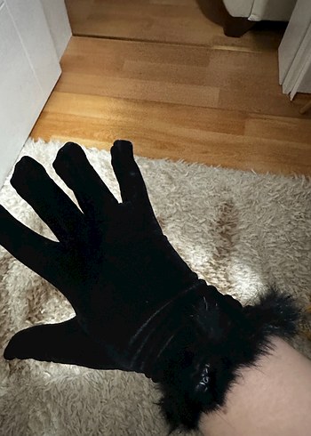 Çok Renkli Triko Kadın Eldivenleri - Görsel 2