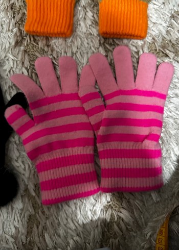 Çok Renkli Triko Kadın Eldivenleri - Görsel 4