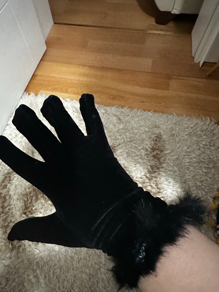 Çok Renkli Triko Kadın Eldivenleri - Görsel 2