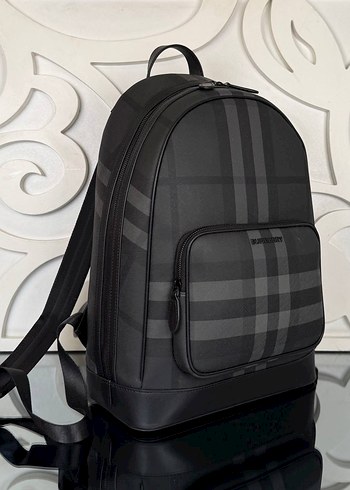 Beden Burberry Siyah Ekose Desenli Sırt Çantası