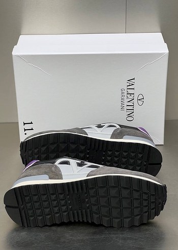 Valentino Valentino Mor Detaylı Erkek Spor Ayakkabı Velcro Bağcıklı