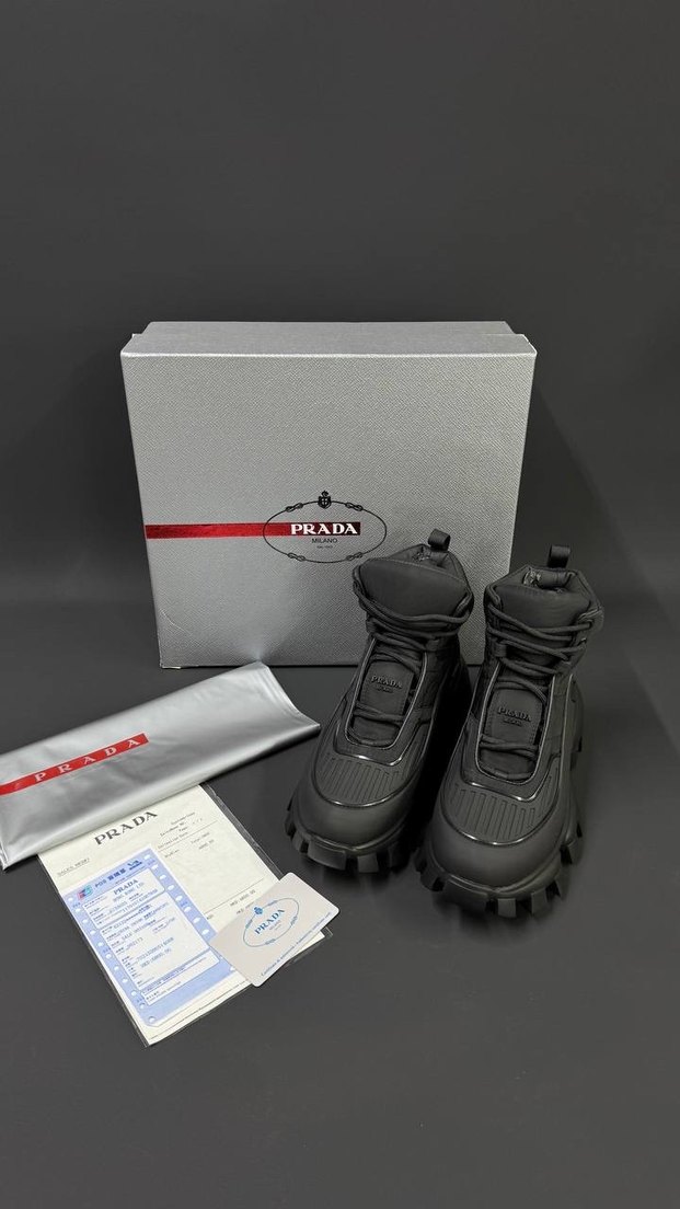 Prada Siyah Erkek Outdoor Botları 40/46 - Görsel 3
