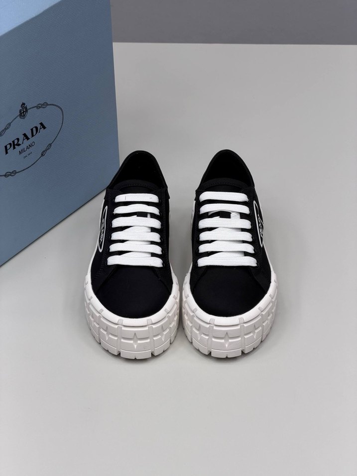 Prada Siyah Beyaz Erkek Spor Ayakkabı - Görsel 3