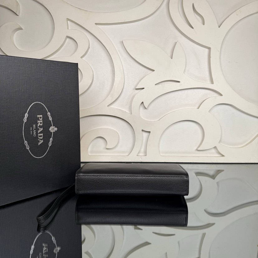 Prada Modern Klasik Siyah Erkek El Çantası - Görsel 5