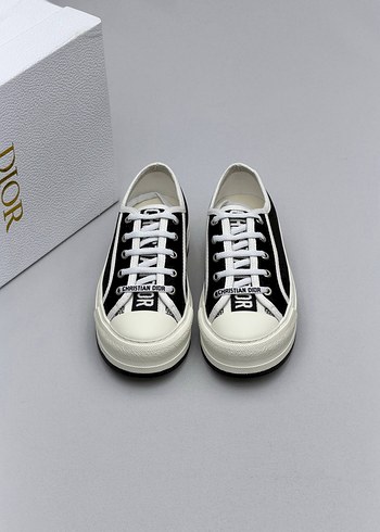 Dior Beyaz Siyah Platform Topuklu Spor Ayakkabı - Görsel 4