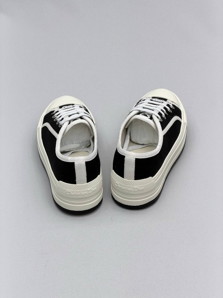 Dior Beyaz Siyah Platform Topuklu Spor Ayakkabı - Görsel 5