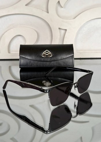 Kahverengi Tokalı Klasik Güneş Gözlüğü unisex - Görsel 6