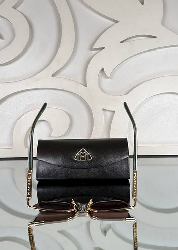 Kahverengi Tokalı Klasik Güneş Gözlüğü unisex - Görsel 16