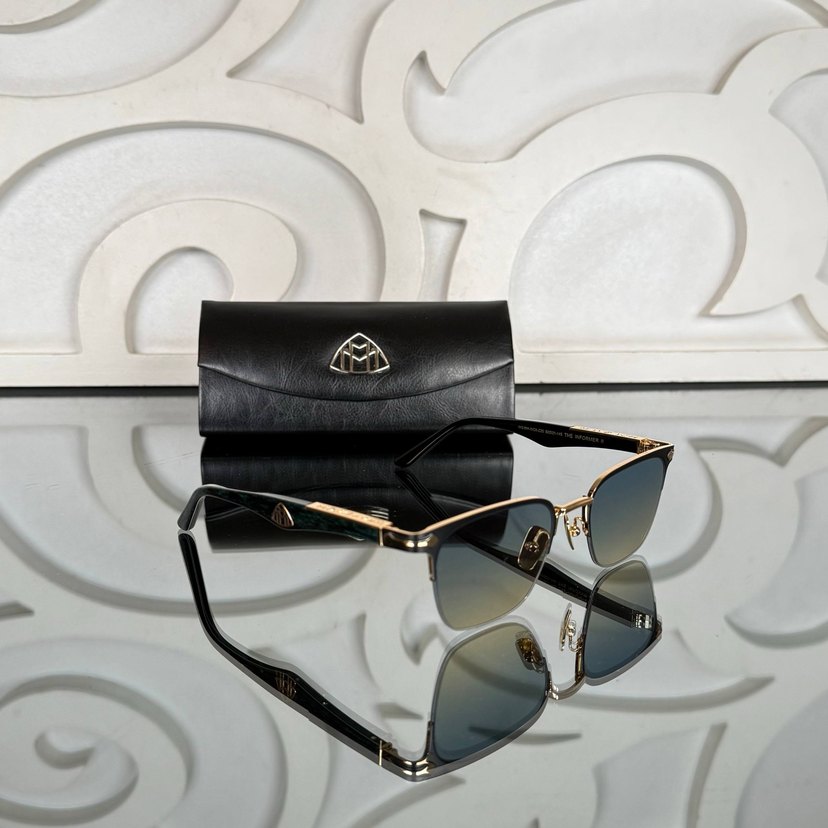 Kahverengi Tokalı Klasik Güneş Gözlüğü unisex - Görsel 3