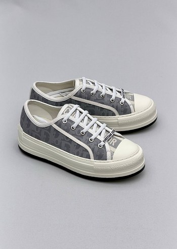 Dior Gri Kadın Platform Spor Ayakkabı - Görsel 3