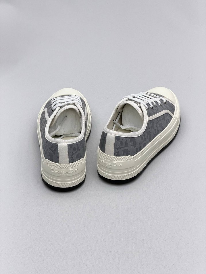 Dior Gri Kadın Platform Spor Ayakkabı - Görsel 4